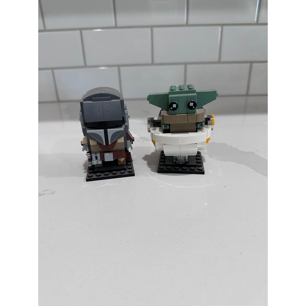 LEGO Star Wars BrickHeadz 75317 Mandalorian & The Child Grogu Baby Yoda Built